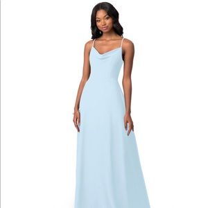 AZAZIE DAENERYS sky blue bridesmaid dress